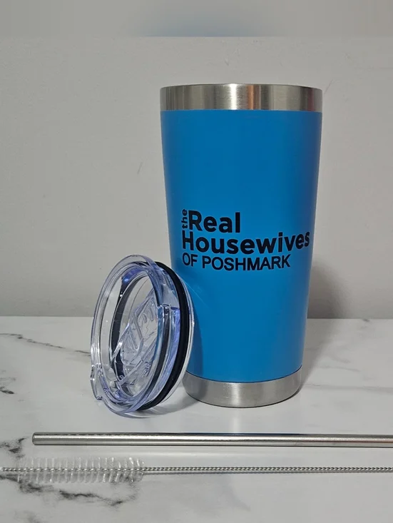 "The Real Housewives Of Poshmark" 20oz Tumbler w/ Lids & Straws- Pick 1 - Picture 4 of 13